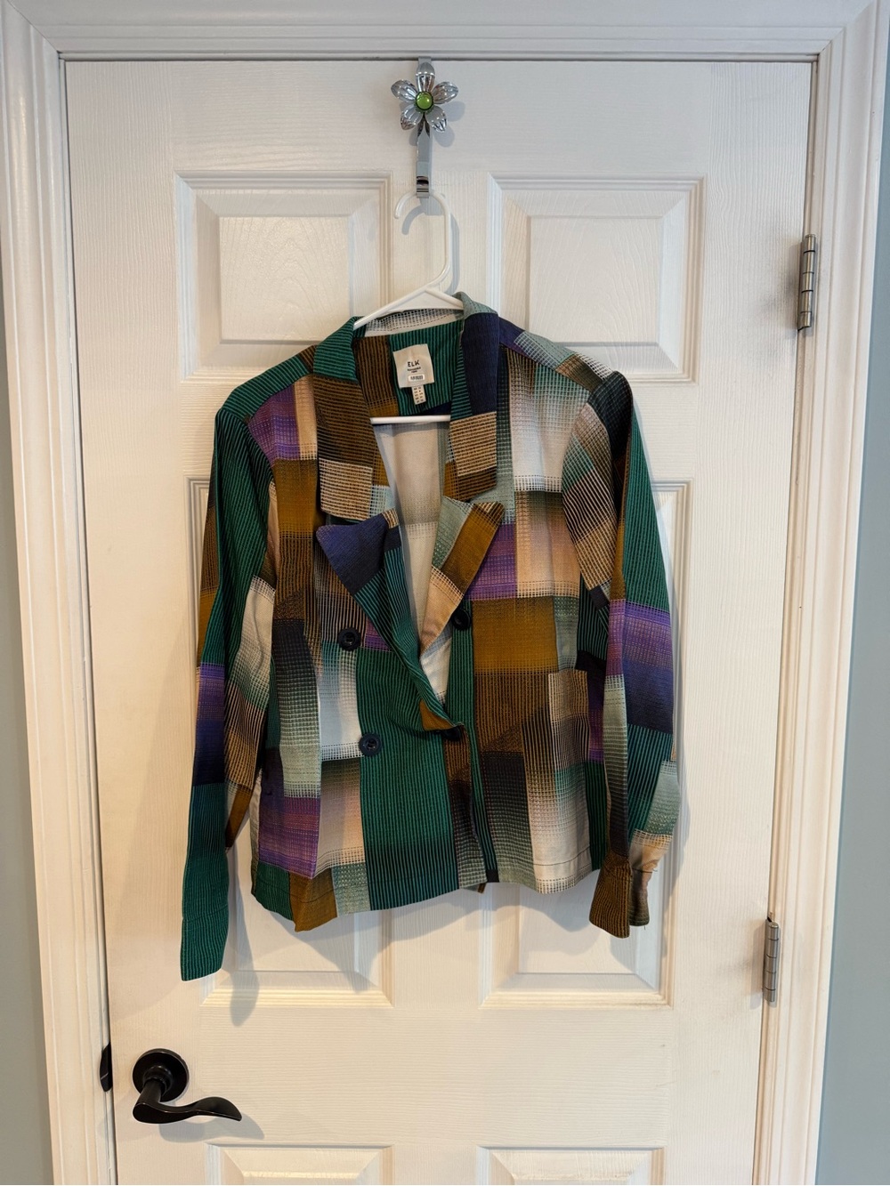 ELK AU Geometric Patchwork Blazer multi color